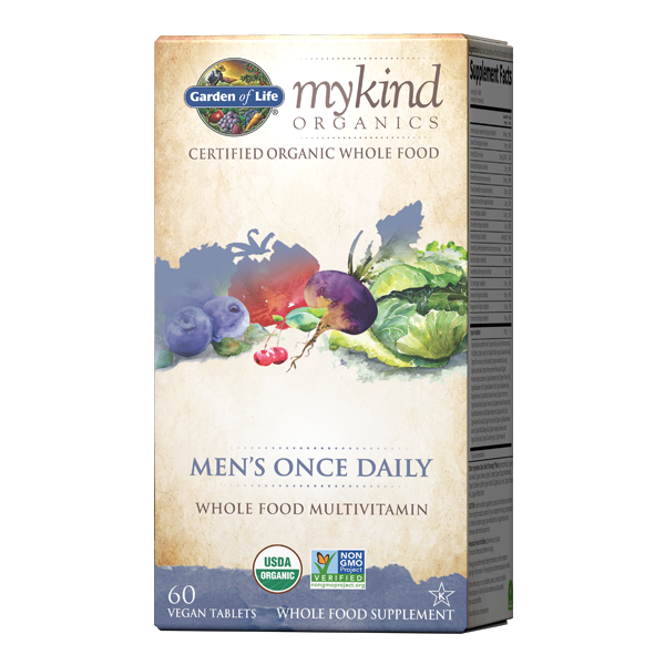 The mykind Organics Men Once Daily Multi 60 Tablets